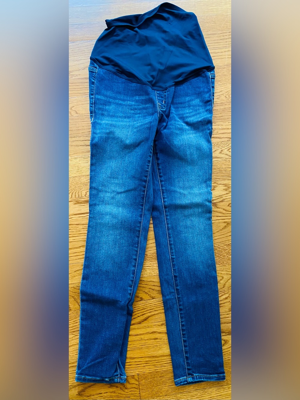Women’s Maternity Blue Stretch Denim Jeans